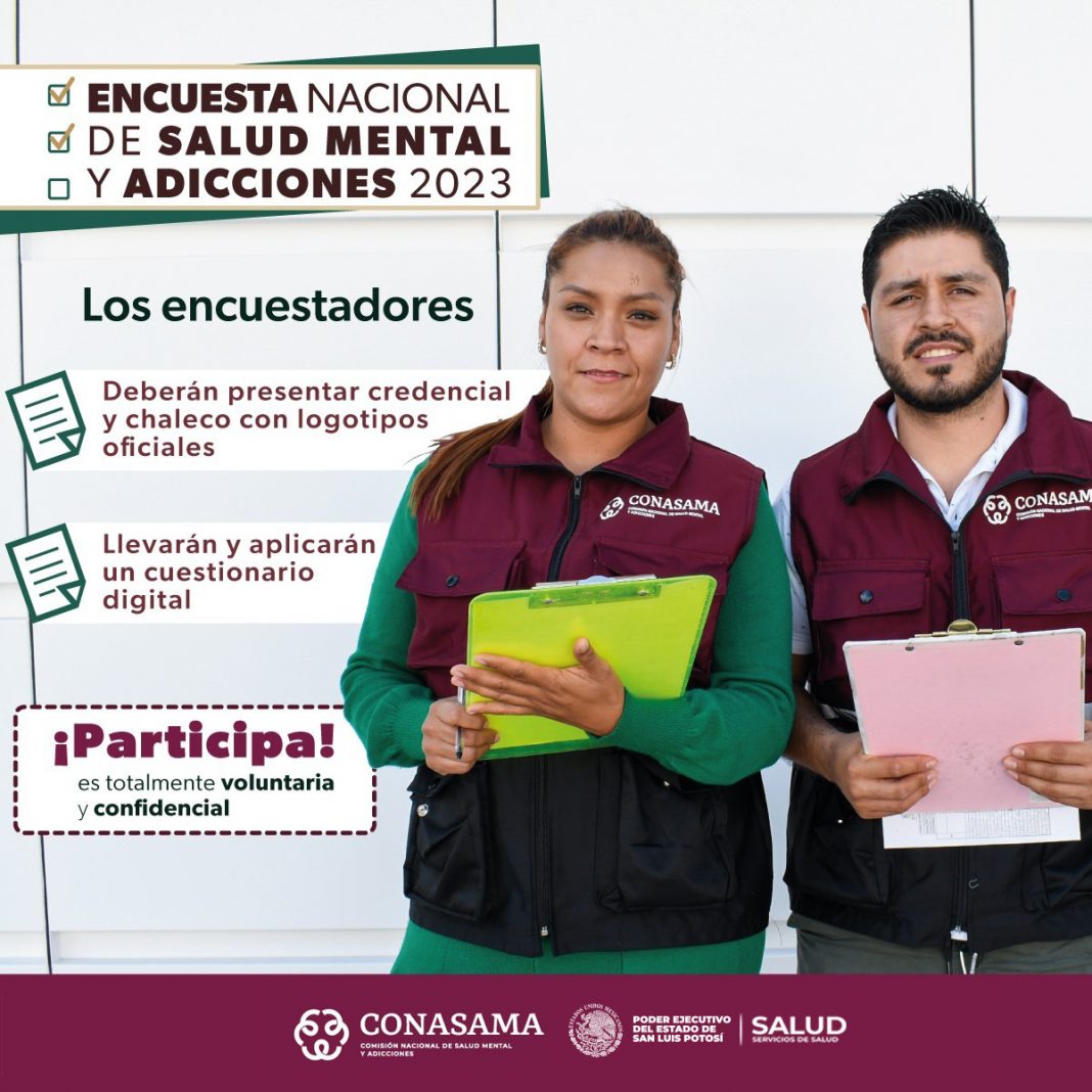 RESPONDE A LA ENCUESTA NACIONAL DE SALUD MENTAL Y ADICCIONES 2023-2024