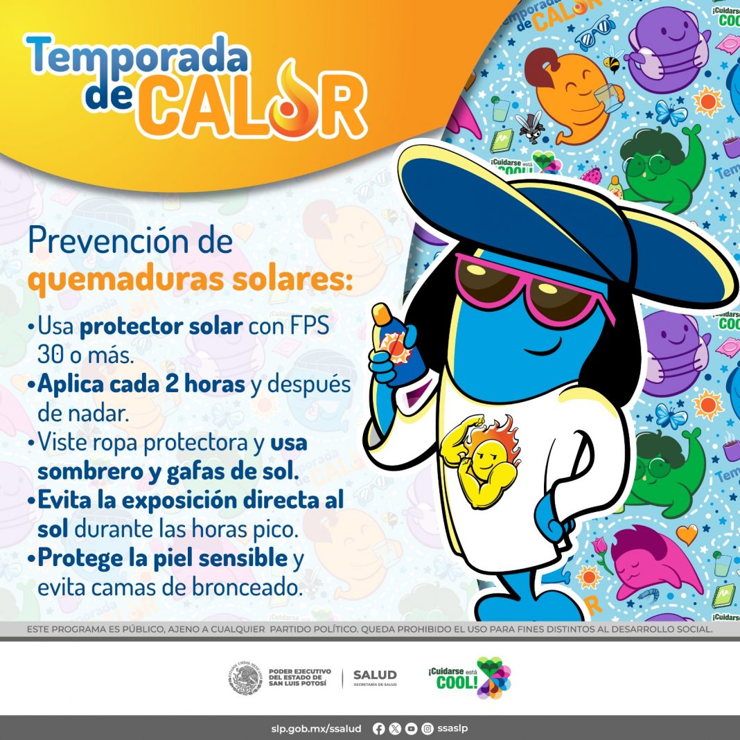 REDUCIR EXPOSICIÓN AL SOL Y PROTEGER SU SALUD ANTE LAS ALTAS TEMPERATURAS