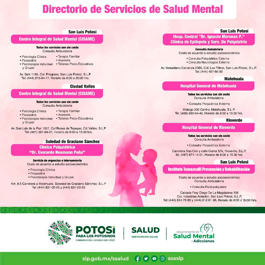 IMPORTANTE IDENTIFICAR, APOYAR Y CUIDAR LA SALUD MENTAL MATERNA