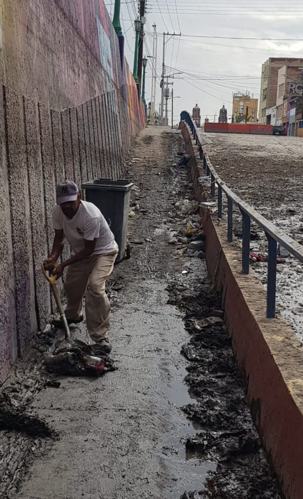 Gobierno de la Capital intensifica trabajos de limpieza en el puente Manuel José Othón