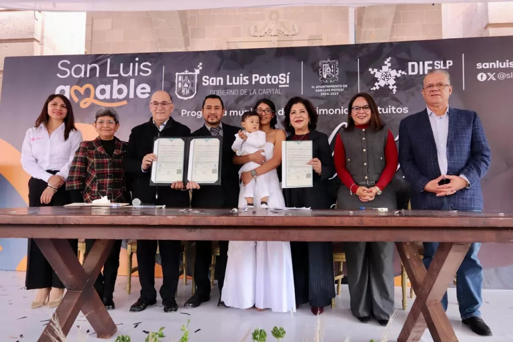 190 parejas potosinas dieron el “Sí”, en los Matrimonios Simultáneos del DIF Municipal de San Luis Capital