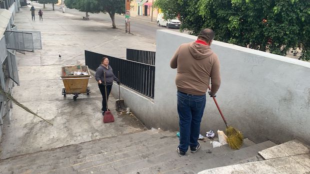Limpieza y mantenimiento en el Mercado República, compromiso del Gobierno de la Capital con los #MercadosAl100
