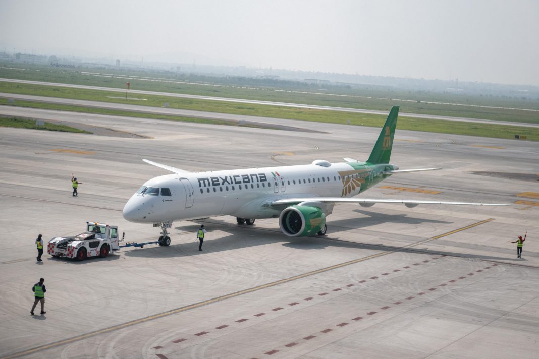 ¡LLEGA AL AIFA EL TERCER AVIÓN EMBRAER E195-E2 DE MEXICANA DE AVIACIÓN!