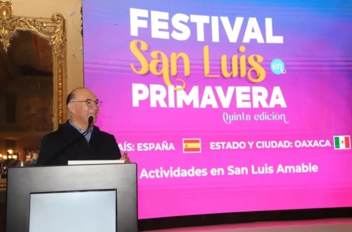 Alcalde Enrique Galindo presenta el Festival Internacional San Luis en Primavera 2026