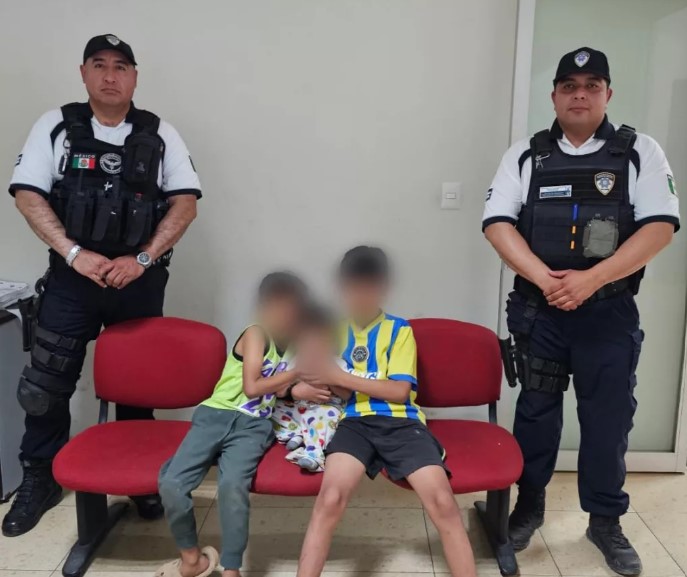 Policía de la Capital rescata a tres menores en condiciones de abandono